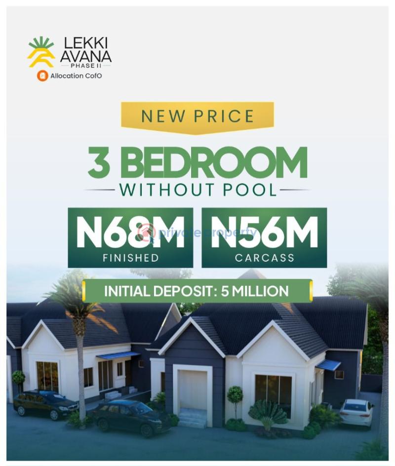 Tastefully finishing 3 /4 bedroom bungalows with swimmingpool.for sale in lekki avana bungalow & resorts - 11 4 bedroom Detached Bungalow For Sale Lekki Avana Bungalows & Resorts Estate Phase 2 Eleranigbe Road Eleran Igbe Ibeju-Lekki Lagos - 11