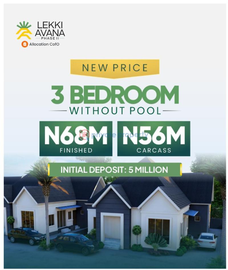 Tastefully finishing 3 /4 bedroom bungalows with swimmingpool.for sale in lekki avana bungalow & resorts - 12 4 bedroom Detached Bungalow For Sale Lekki Avana Bungalows & Resorts Estate Phase 2 Eleranigbe Road Eleran Igbe Ibeju-Lekki Lagos - 12