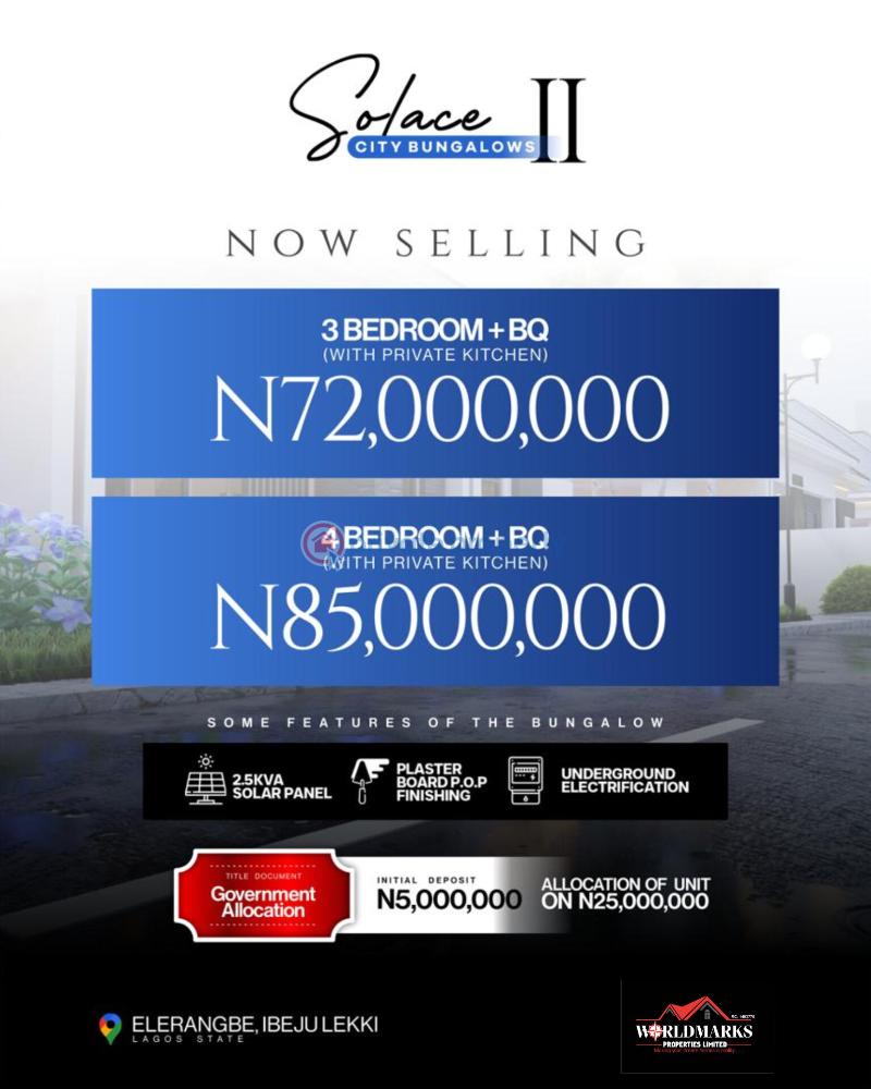 4 bedroom Detached Bungalow For Sale Solace City Bungalows Estate Phase 2 Elerengbe Eleran Igbe Ibeju-Lekki Lagos - 30