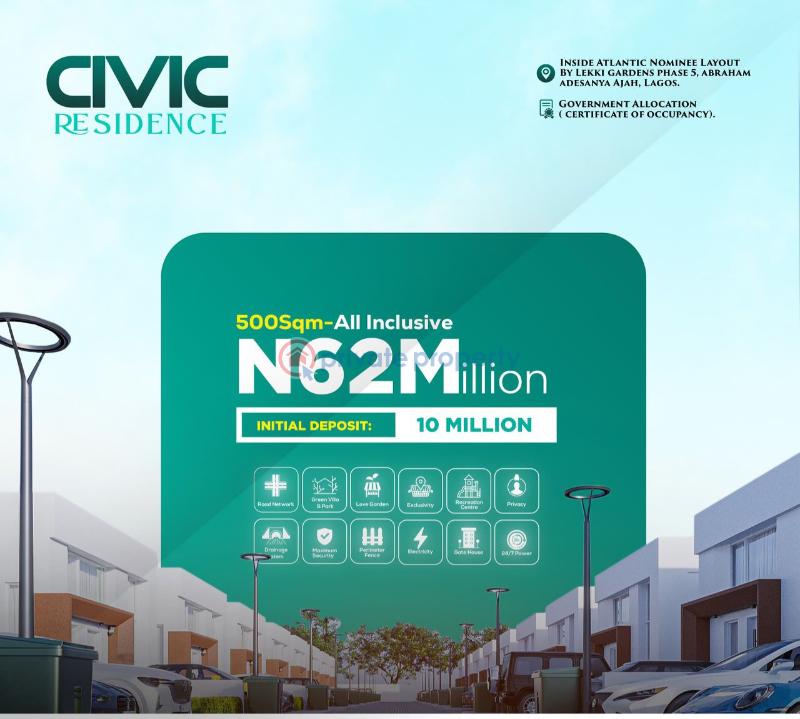 3 bedroom Detached Bungalow For Sale Civic Residence Estate Inside Atlantic Nominee Layout By Lekki Gardens Phase 5 Abraham Adesanya Ajah Lagos - 11