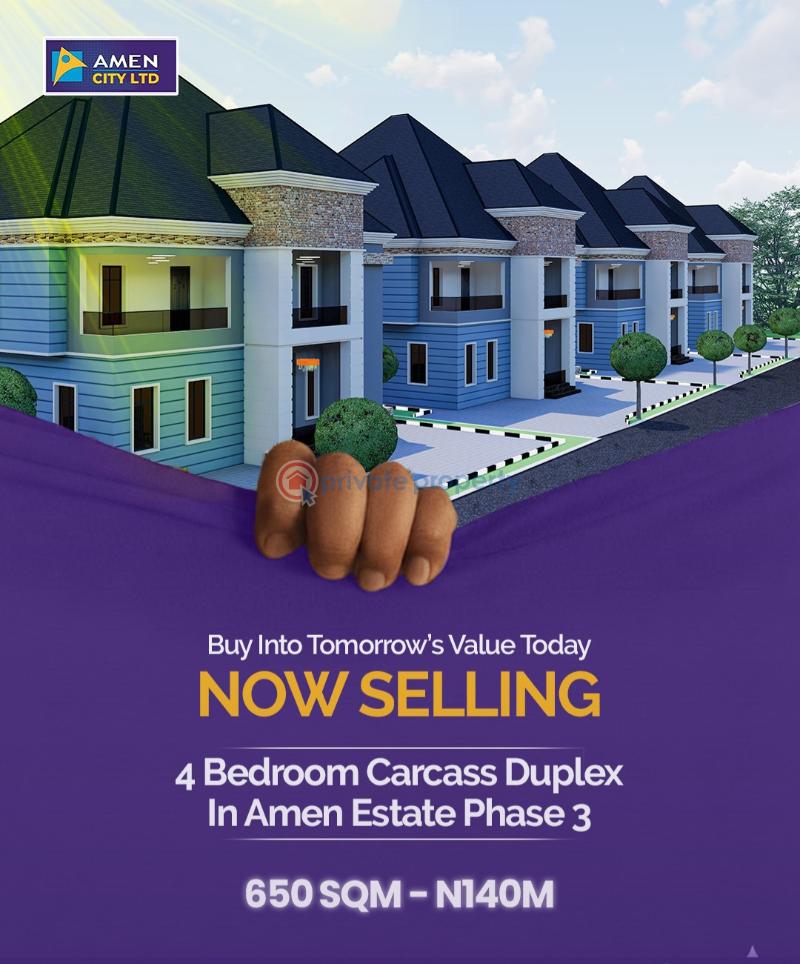 4 bedroom Detached Duplex For Sale Amen Estate Phase 3 Along Lekki Epe Expressway Eleko Ibeju-Lekki Lagos - 1
