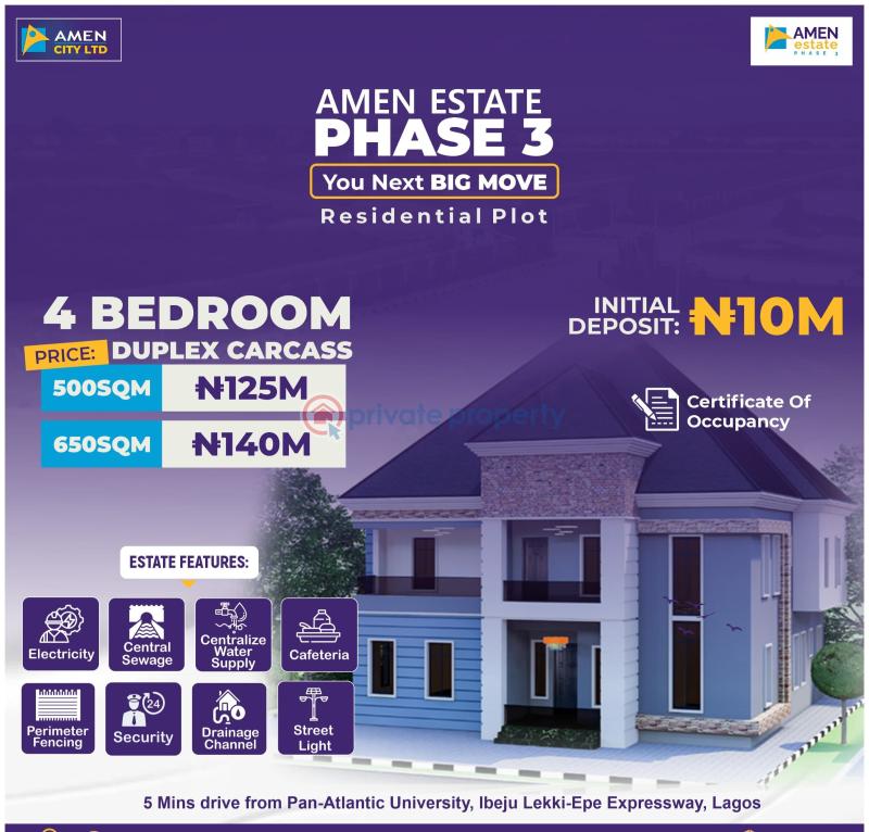 4 bedroom Detached Duplex For Sale Amen Estate Phase 3 Along Lekki Epe Expressway Eleko Ibeju-Lekki Lagos - 2