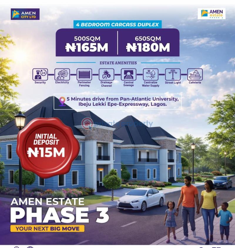 4 bedroom Detached Duplex For Sale Amen Estate Phase 3 Along Lekki Epe Expressway Eleko Ibeju-Lekki Lagos - 2