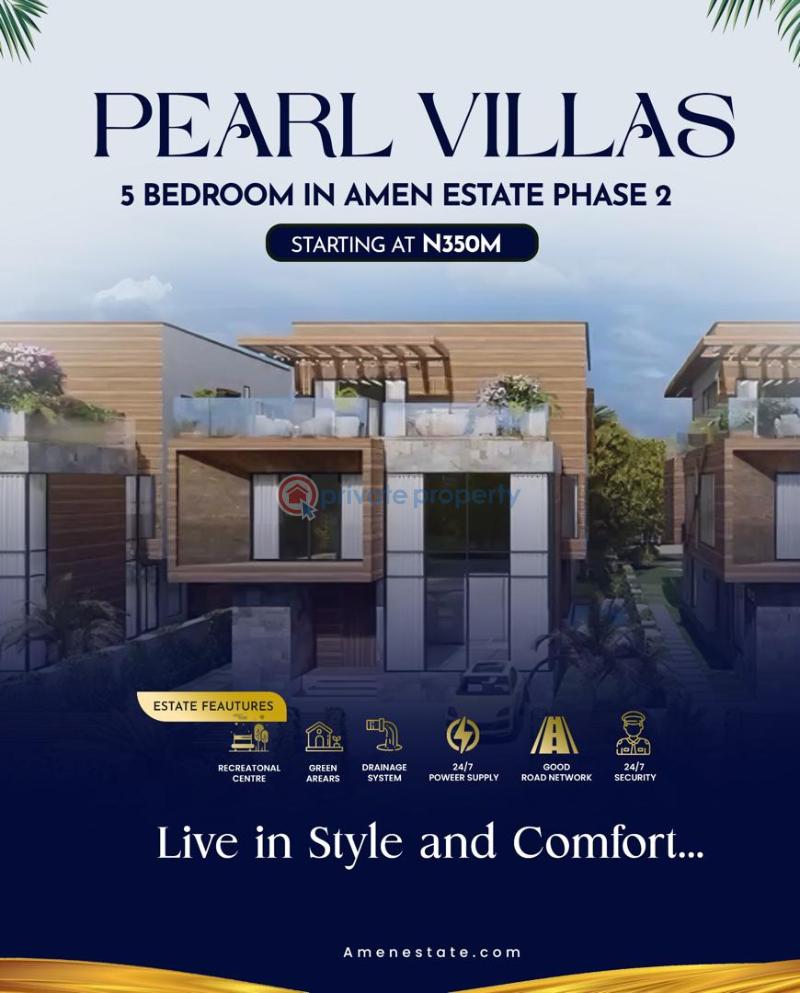 5 bedroom Detached Duplex For Sale Pearl Villas In Amen Estate Phase 2 Eleko Beach Road Eleko Ibeju-Lekki Lagos - 2