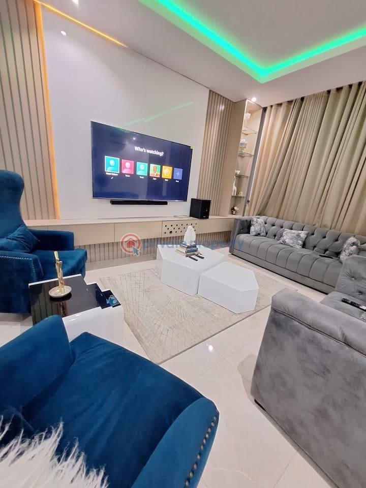 4 bedroom Semi detached Duplex Short let Location: Unit 9, Cascade Row, Buniameen Oyekan Alao Close, Creek Lane Estate, Dr Kennedy Okonkwo Way, Ajiran, Lekki, Lagos Lekki Phase 1 Lagos - 4