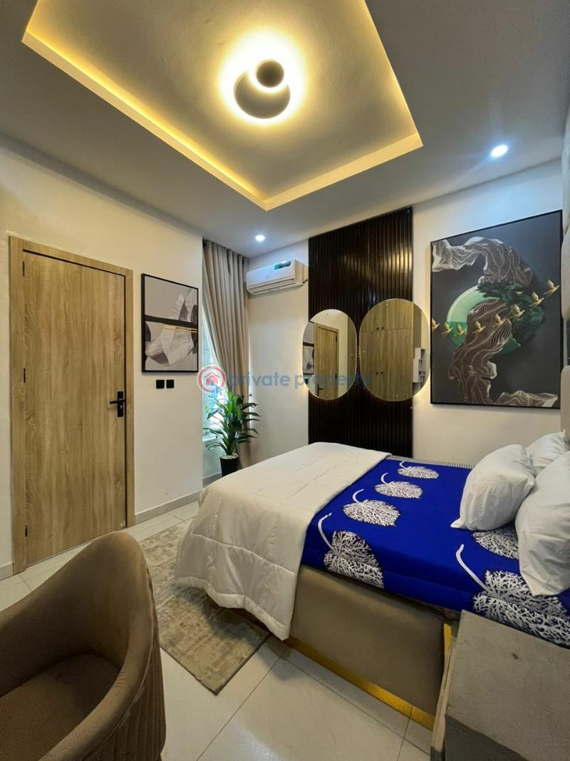 Tastefully modern furnished apartment - 4 3 bedroom Semi detached Duplex Short let Orchid Lafiaji Lekki Lagos - 4