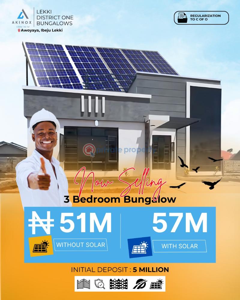 3 bedroom Bungalow For Sale Olubunmi City And Resorts With Government Approved Excision Awoyaya Ajah Lagos