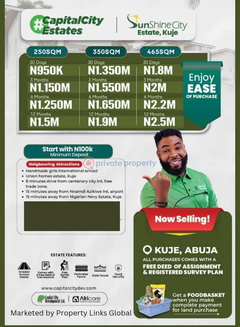 Residential Land For Sale Sunshine City Estate Eight Minutes Drive From Centenary International City Free Trade Zone Kuje Abuja Phase 4  - 2