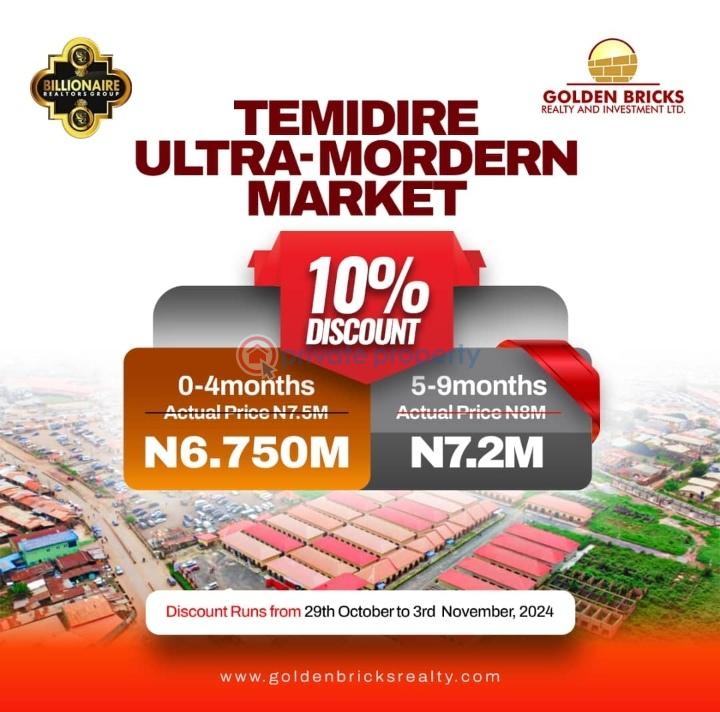 Commercial Property For Sale Opposite Wema Bank Along Ife Road At The Iwo Road Axis Of Ibadan Closed To Gbagi Market (bola Ige International Market) Ibadan Oyo - 0