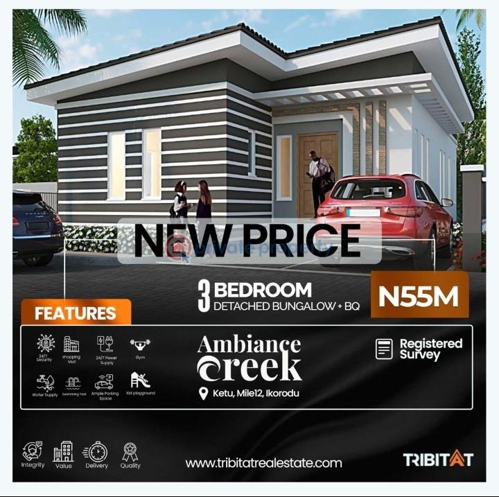 3 bedroom Detached Bungalow For Sale Ketu Mile 12 Extension, Ikorodu Expressway, Lagos. Ketu Kosofe/Ikosi Lagos - 1