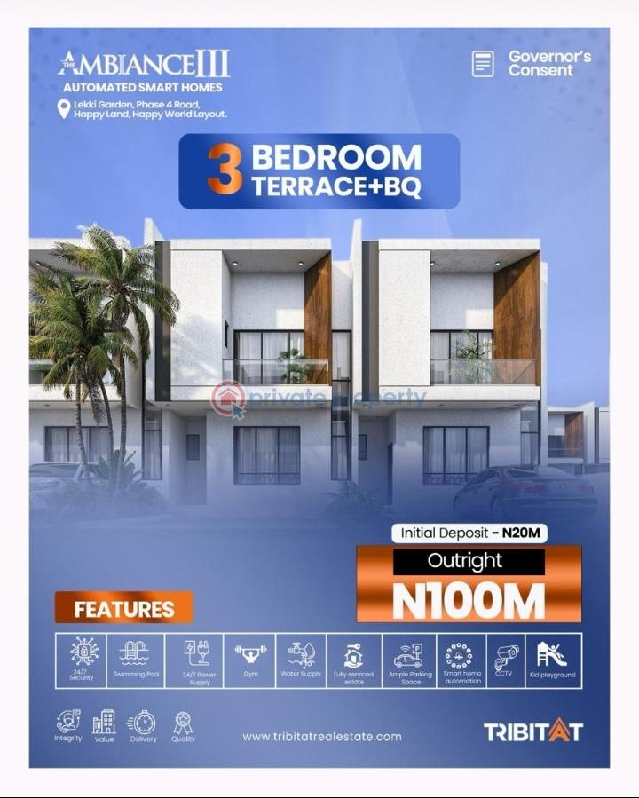 3 bedroom Terraced Duplex For Sale Happyland Happy World Layout, Abraham Adesanya Ajiwe, Lagos. Lekki Lagos - 0