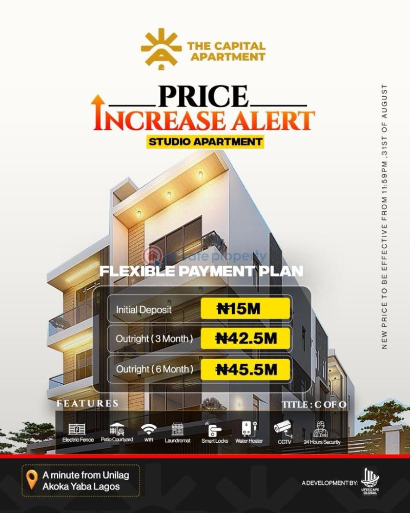 1 bedroom Shared Apartment For Sale Akoka Yaba Lagos - 0