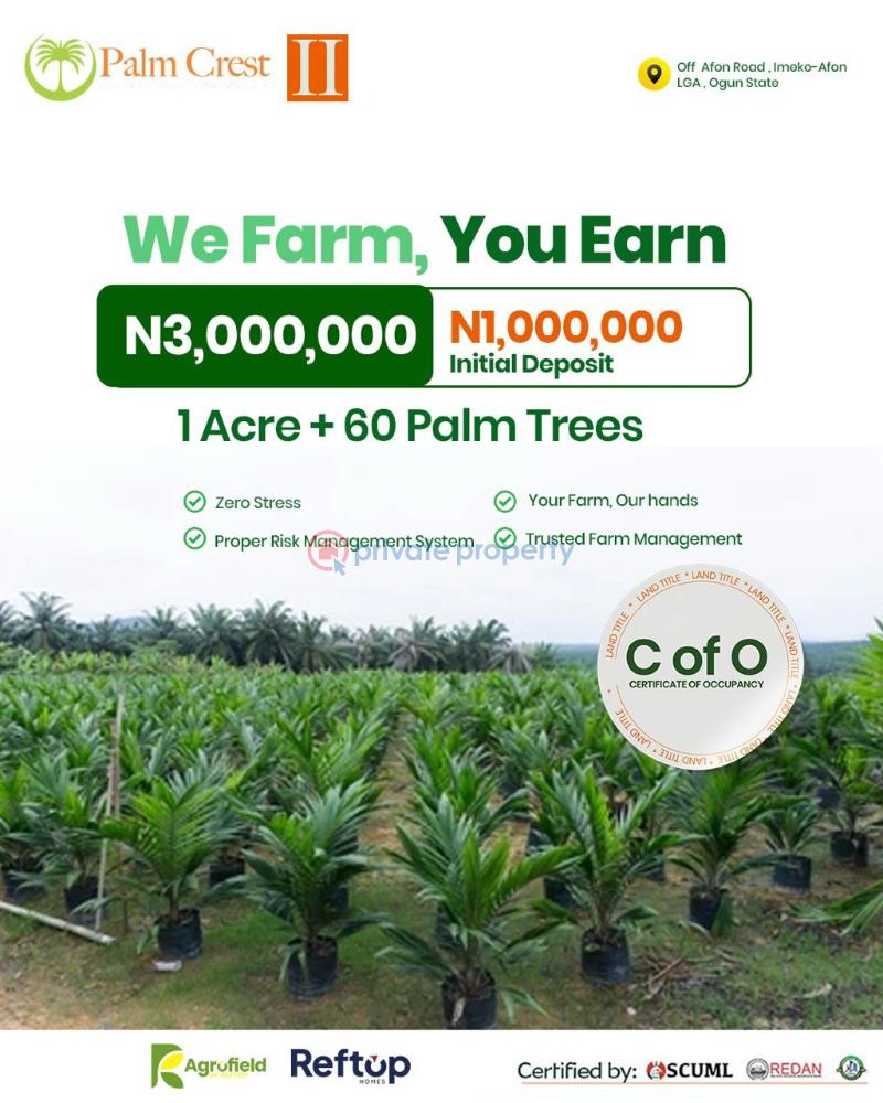 Residential Land For Sale Strategically Located In Imeko Afon Local Government Ogun area  - 0