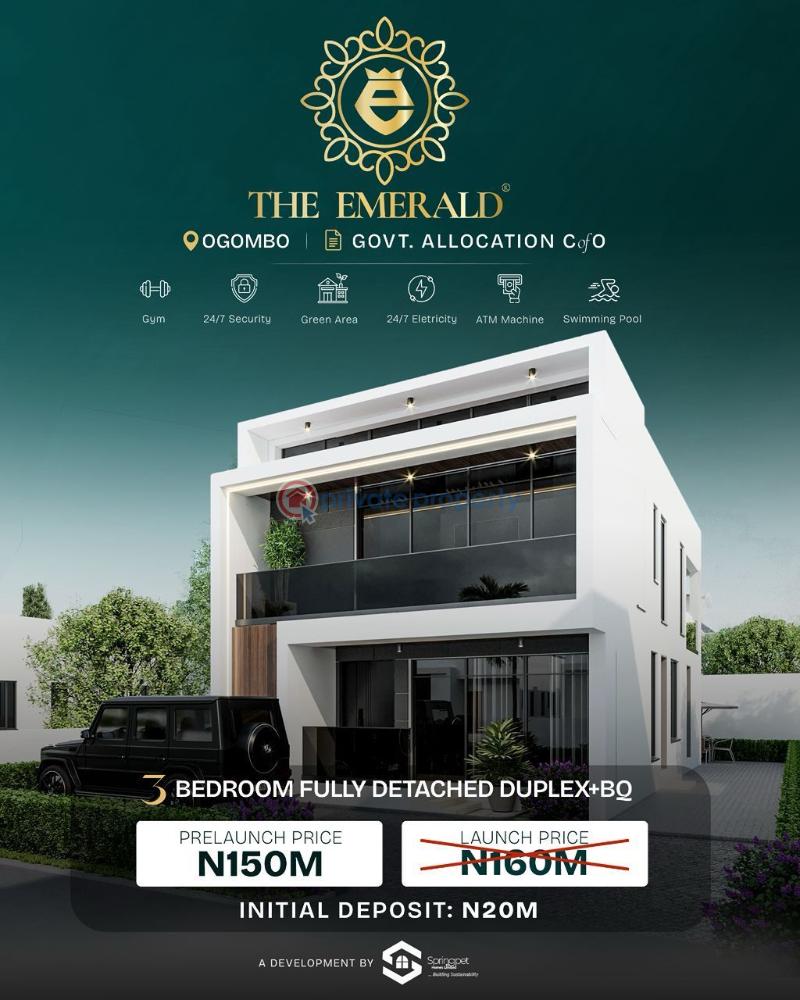 3 bedroom Detached Duplex For Sale Ogombo Ajah Lagos