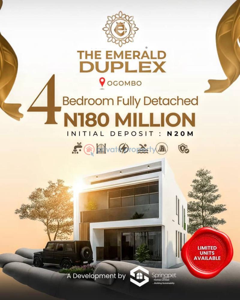4 bedroom Detached Duplex For Sale Ogombo Ajah Lagos