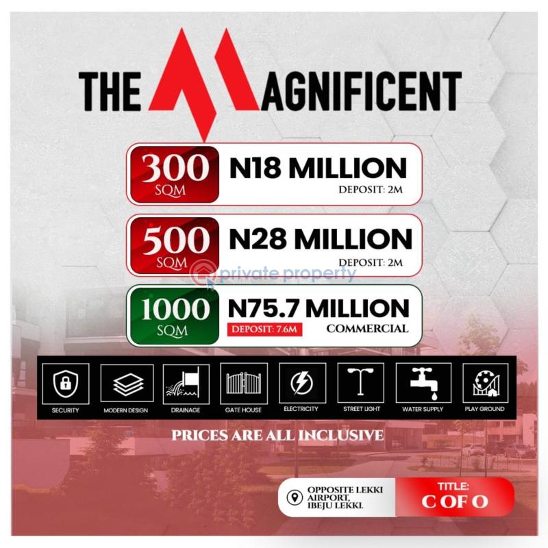 Residential Land For Sale The Magnificent Garden Estate Adjacent To The Proposed Lekki International Airport Lekki Lagos - 0