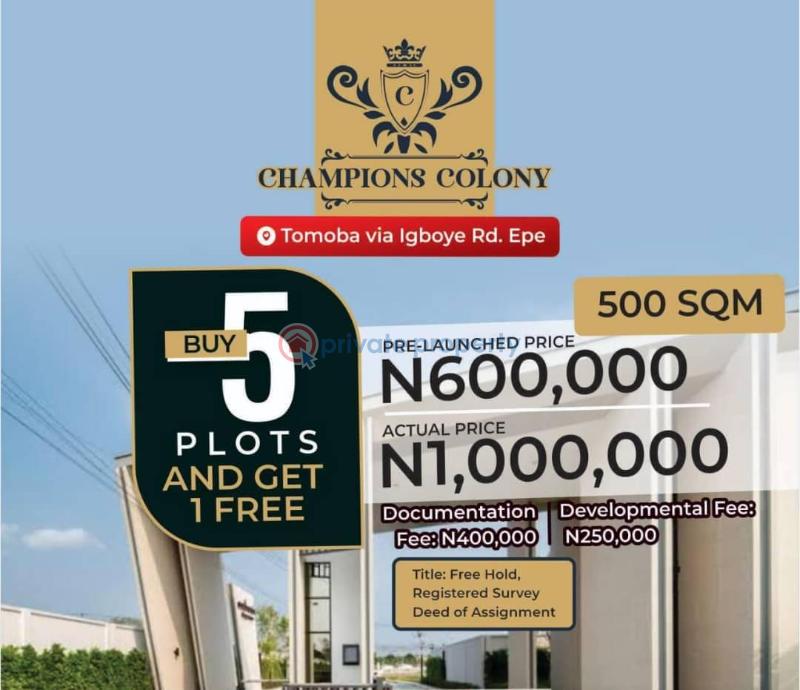 Residential Land For Sale Champions Colony Tomoba Village Via Igboye Road Epe Lagos Extension Ogun - 3