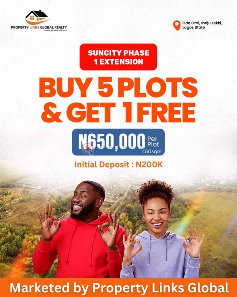 Residential Land For Sale Suncity Estate Phase 2 Ode Omi Close To La Campagne Tropicana Ibeju-Lekki Lagos - 4