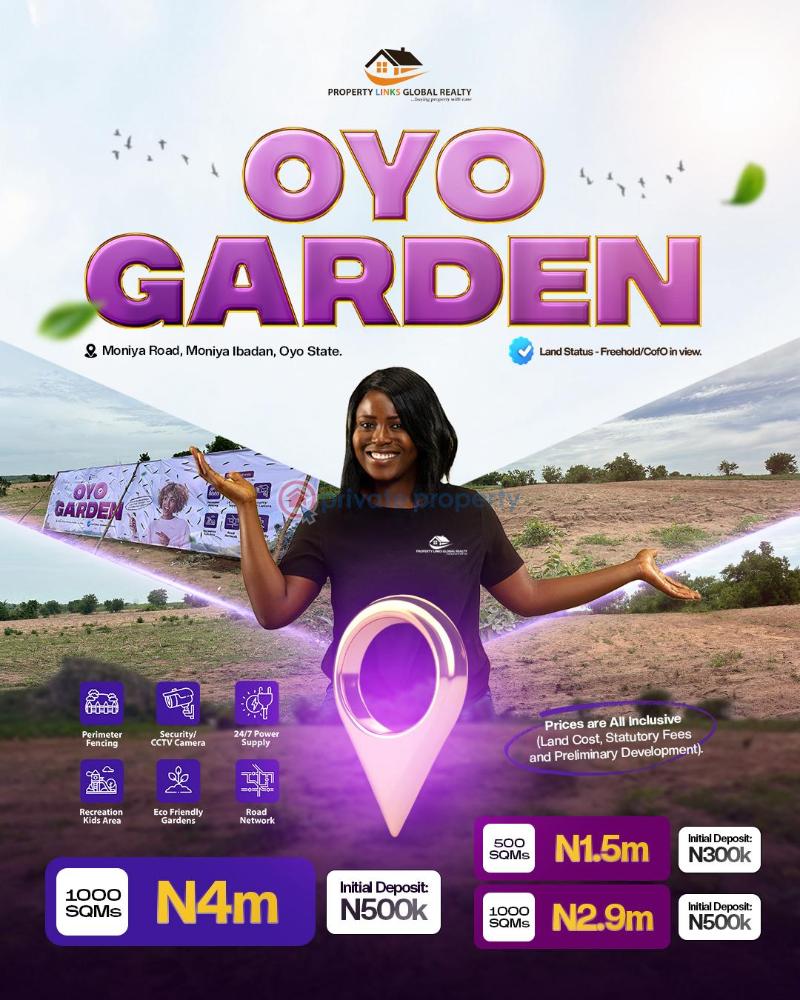 Residential Land For Sale Oyo Garden Is Strategically Located At Moniya Road Ibadan Oyo - 1