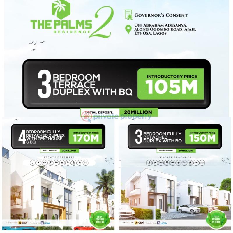 3 bedroom Detached Duplex For Sale Abraham Adesanya, Off Ogombo Road, Ajah Eti Osa Lga, Lagos State, Nigeria. Abraham Adesanya Ajah Lagos - 1