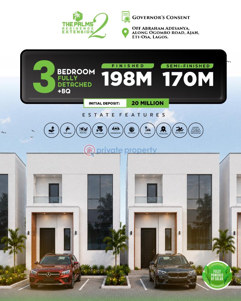 3 bedroom Detached Duplex For Sale Ogombo Road, Ajah, Eti Osa, Abraham Adesanya Ajah Lagos - 0