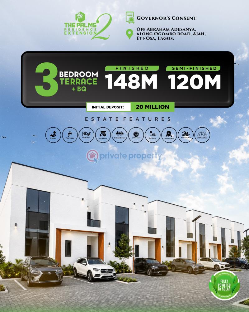 3 bedroom Terraced Duplex For Sale Ogombo Road, Ajah, Eti Osa, Abraham Adesanya Ajah Lagos - 0