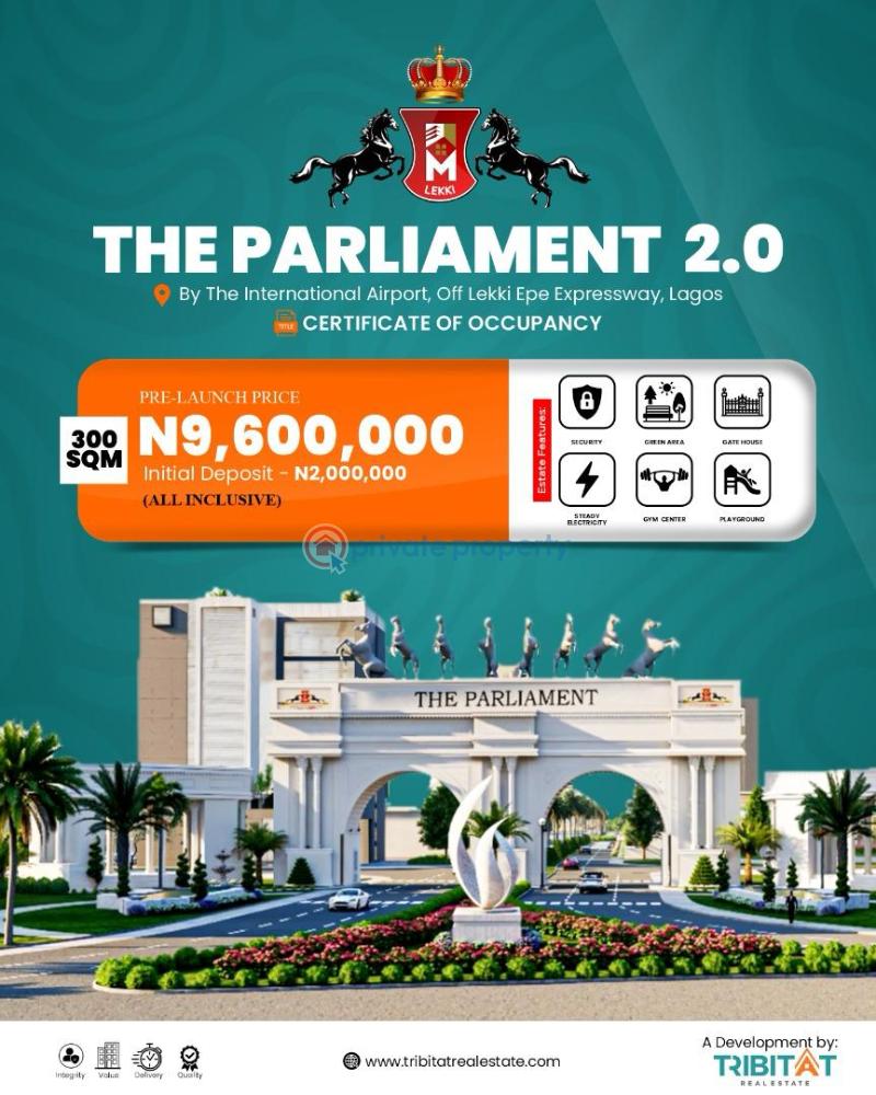 Residential Land For Sale The Parliament 2.0 Adjacent Lekki International Airport Ibeju-Lekki Lagos - 0