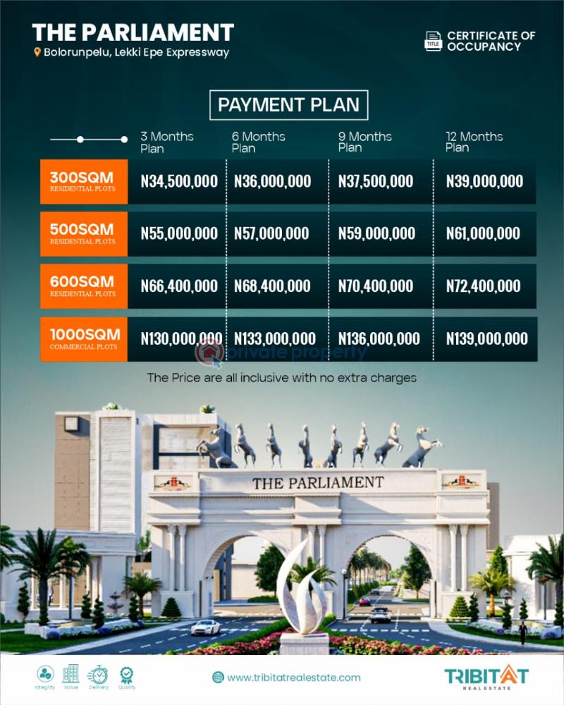 Residential Land For Sale Bolorunpelu Lekki Expressway Lagos - 1