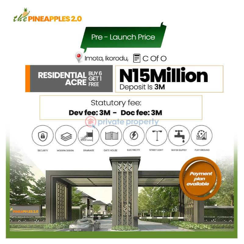 Residential Land For Sale Imota Rice Mill, Caleb University Ikorodu Lagos - 1