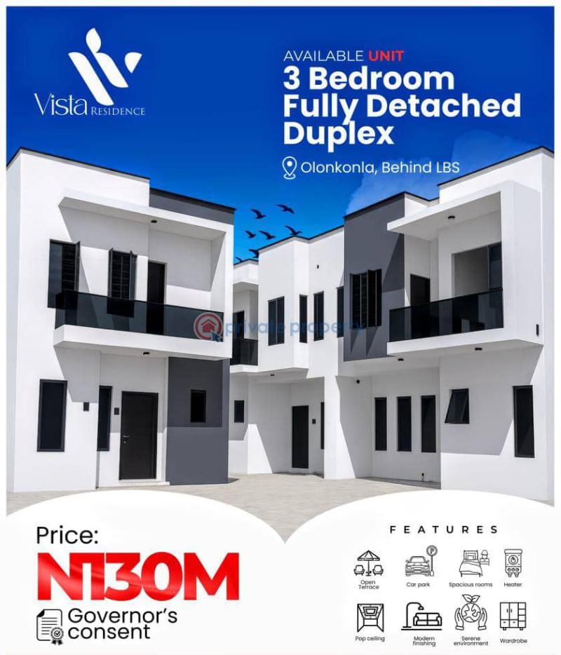 3 bedroom Detached Duplex For Sale Olokonla Ajah Lagos - 0