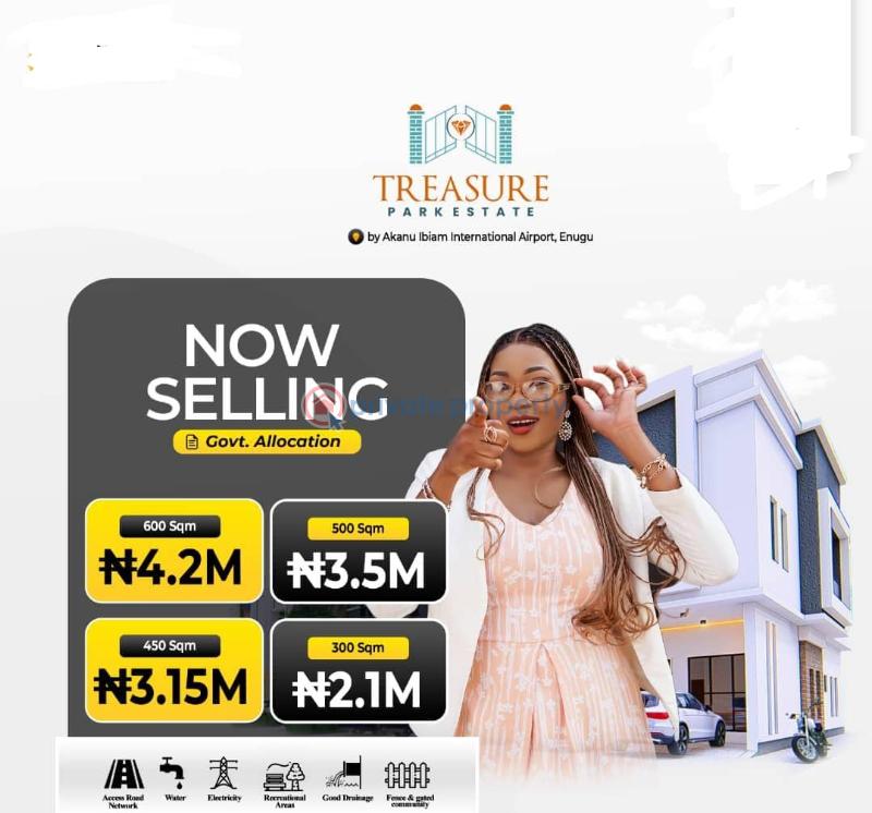 Land For Sale Treasure Park Estate Enugu Suburb Enugu Area 