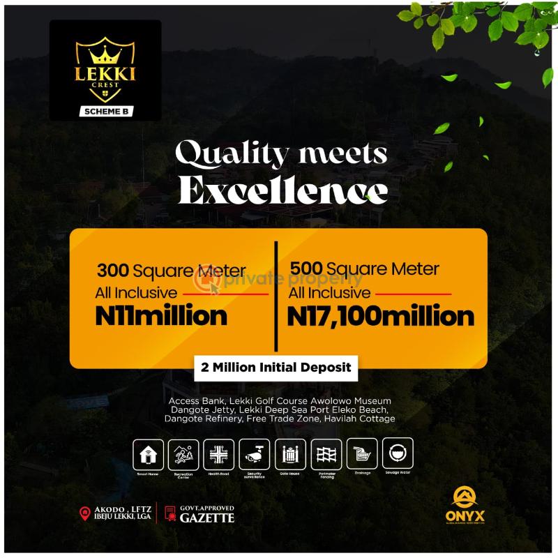Land For Sale Lekki Crest Scheme B Ibeju-Lekki Lagos