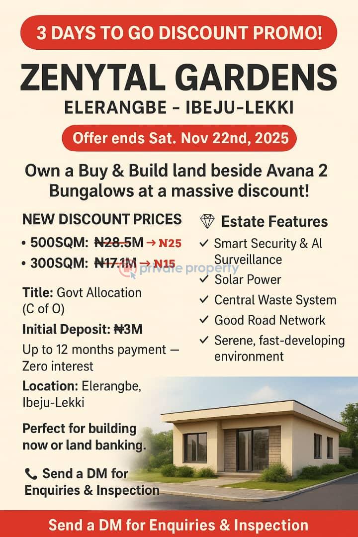 Residential Land For Sale Lekki Airport, Alaro City, Pan Atlantic University. Eleran Igbe Ibeju-Lekki Lagos - 1