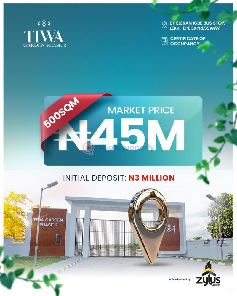 Residential Land For Sale Eleran Igbe Ibeju-Lekki Lagos