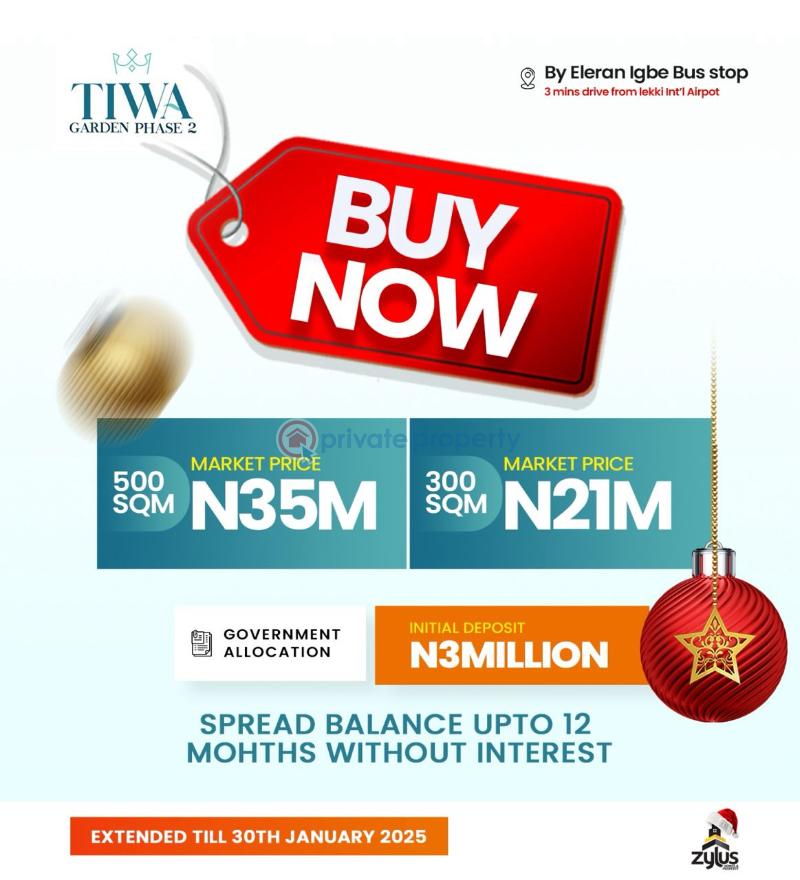 Residential Land For Sale Eleran Igbe Ibeju-Lekki Lagos - 1