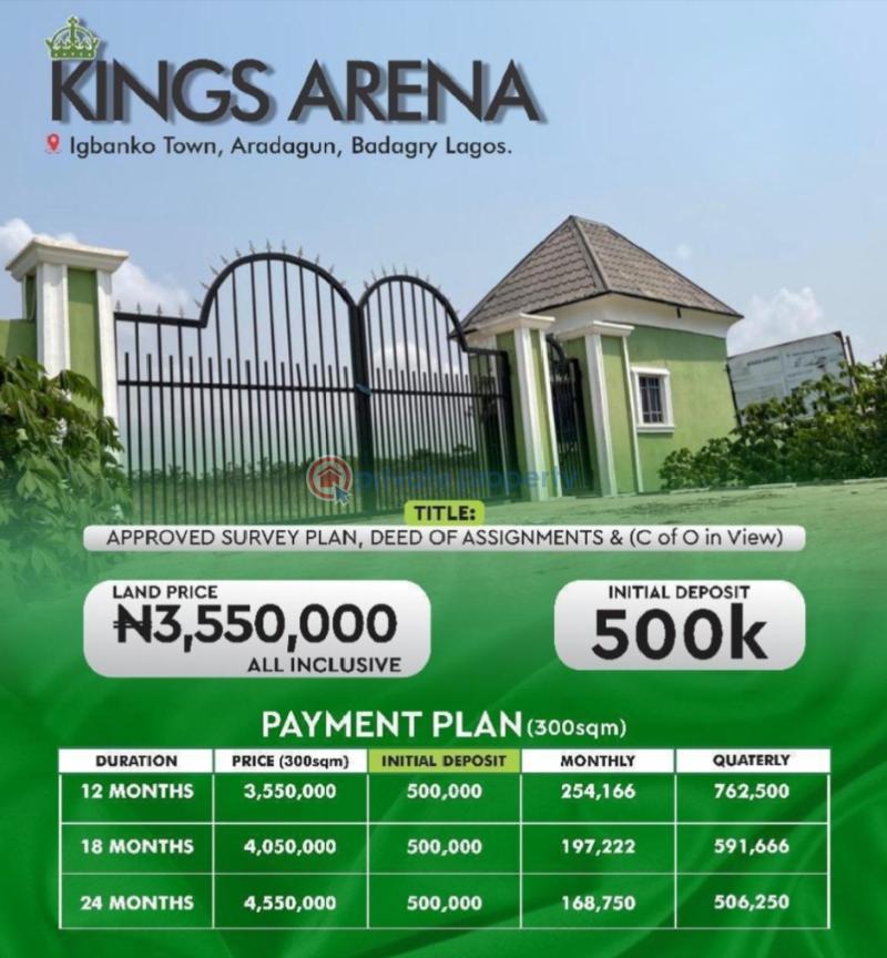 Residential Land For Sale Aradagun Badagry Lagos - 1