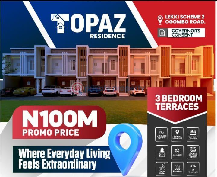 3 bedroom Terraced Duplex For Sale Lekki Scheme 2, Ogombo By Abraham Adesanya Ajah Lagos