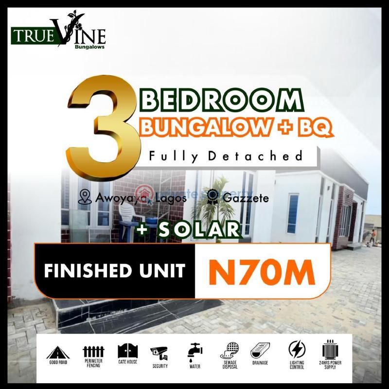 3 bedroom Detached Bungalow For Sale Awoyaya Ibeju-Lekki Lagos - 0