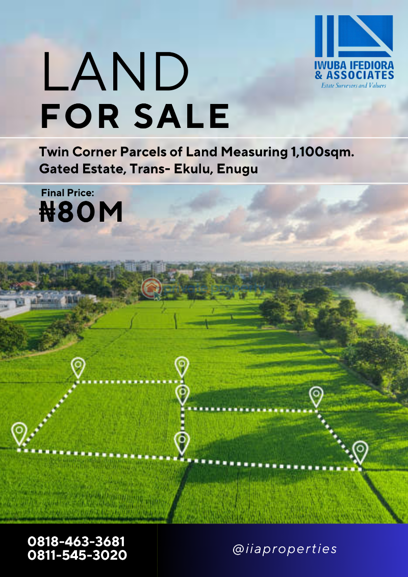 Residential Land For Sale In A Gated Estate, Trans Ekulu Enugu Suburb Enugu Area 