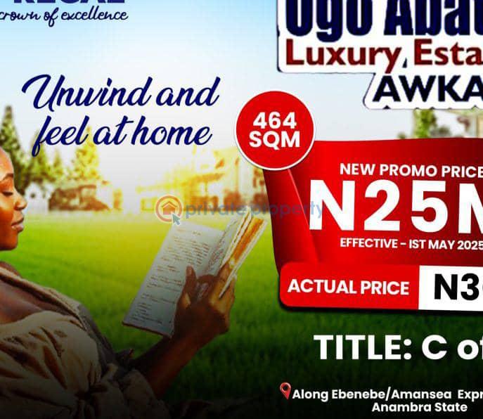 Residential Land For Sale Zetelle Oil, Infinite Suite And Event Center Awka South Anambra
