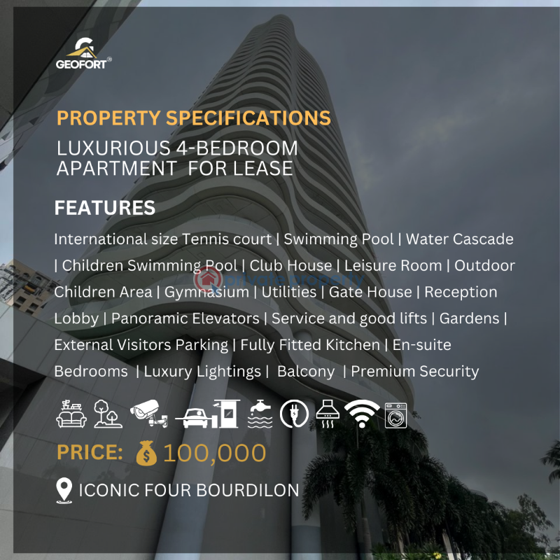 4 bedroom Flat & Apartment For Rent 4, Bourdillon Ikoyi Ikoyi Lagos - 1