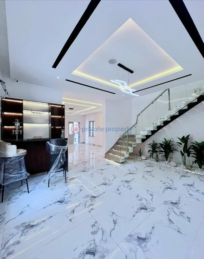 Uniquely-built spacious 5 bedroom fully detached duplex - 5 5 bedroom Detached Duplex For Sale Chevron Drive Lekki Lagos - 5