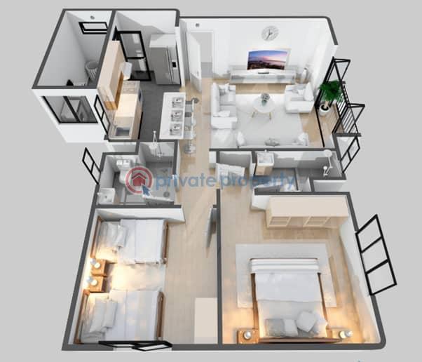 2 bedroom Flat & Apartment For Sale Lekki Epe Express Way, Phase 3 Lekki Free Trade Zone, Alaro City Lagos Island  - 7