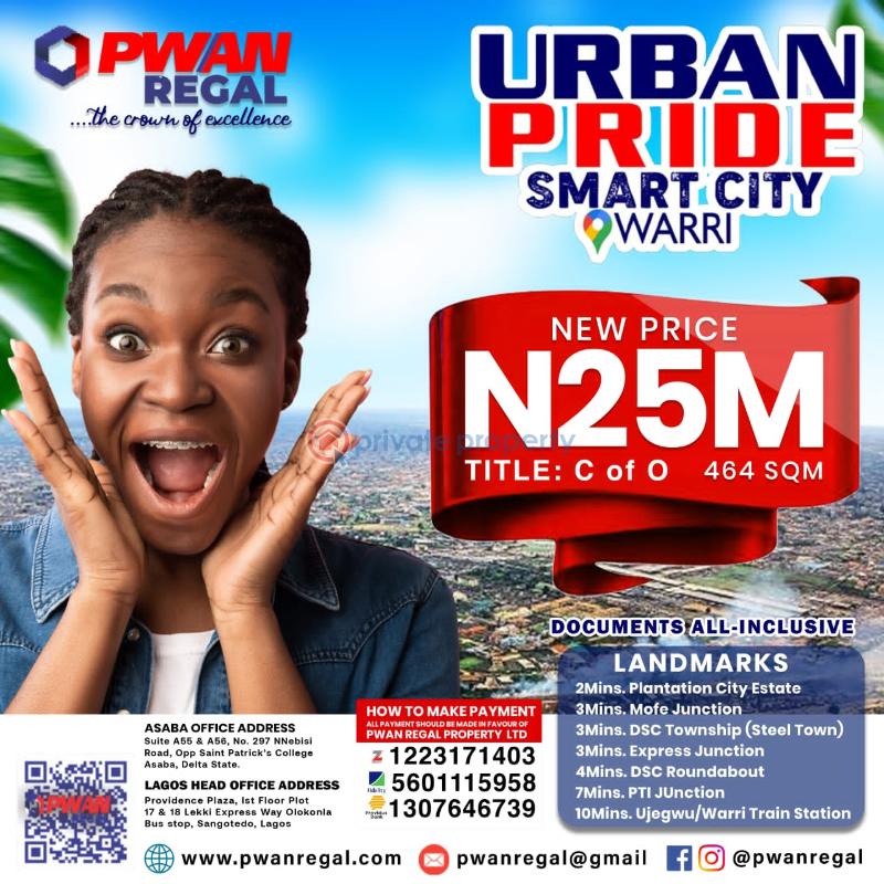 Residential Land For Sale Urban Pride Smart City Warri Delta