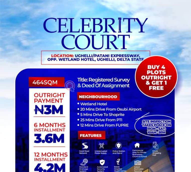 Land For Sale Celebrity Court Located Ughelli/patani Expressway