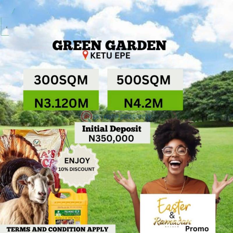 Mixed use Land For Sale Green Garden Ketu, It Guarantees High Returns On Investment Within A Short Period Of Time Epe Lagos