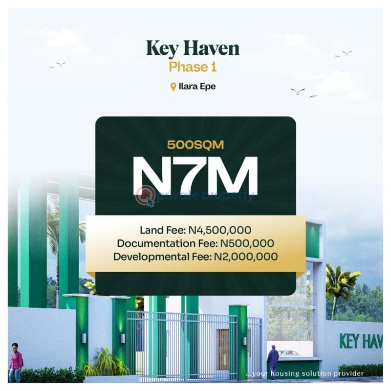 Residential Land For Sale Key Haven Phase 1 Estate Ilara Igbonla Epe Lagos