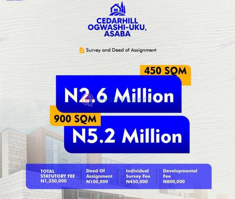 Commercial Land For Sale Cedar Hills Estate Ogwuashi Uku Asaba Delta
