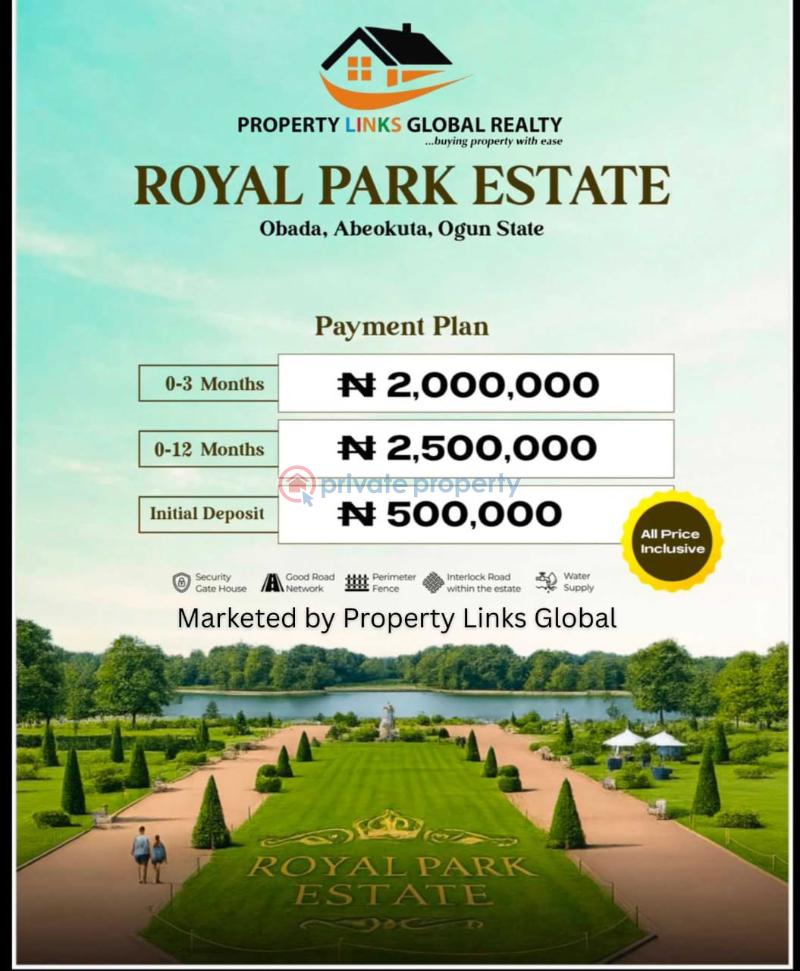 Residential Land For Sale Royal Park Estate Located At Obada Selling Fast Abeokuta Ogun - 3