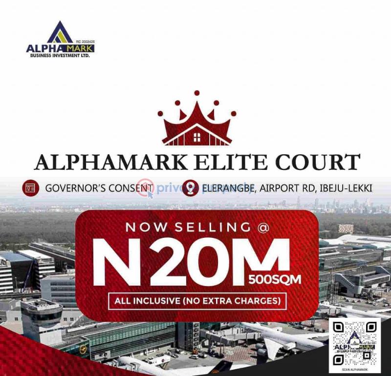 Land For Sale Alphamark Elite Court In Borunpelu Elerangbe Lekki Int'l Airport Road Ibeju-Lekki Lagos - 4